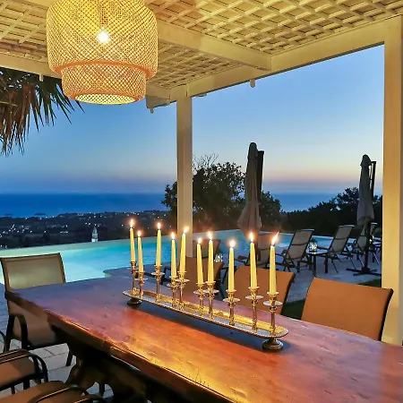 וילה Theresia - Luxury Pool W 180º Views Metaxáta
