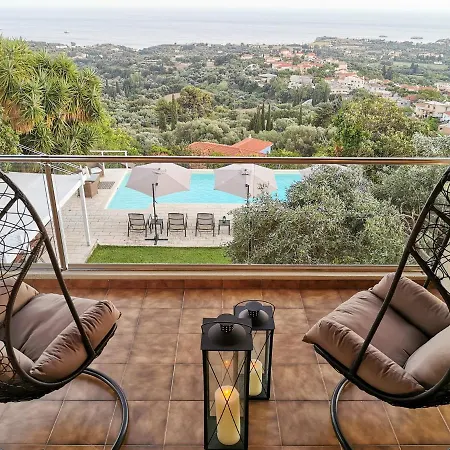 Theresia - Luxury Pool W 180º Views וילה Metaxáta